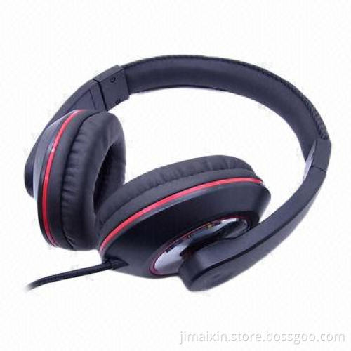 Wired Computer Headset with 1.5m Cord Length, 3.5mm Stereo Plug Speaker, English and Japanese